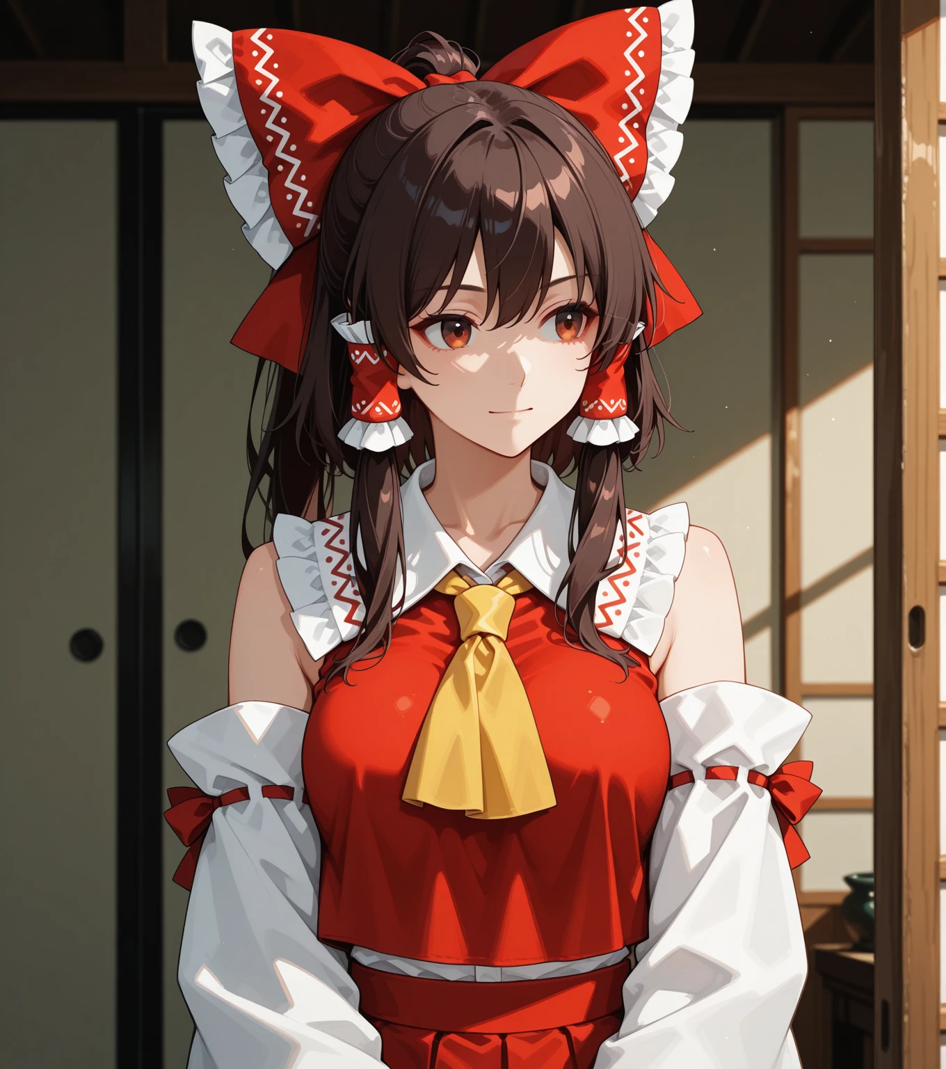 Reimu, ponytail