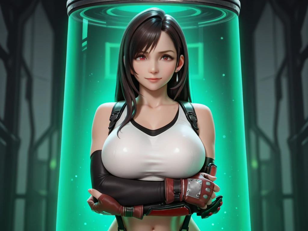 /((final fantasy 7 remake tifa)),(tifa),a world in circle glass bottle,view close up tifa, perfect face, perfect body masterpiece,8k,a retro style miniature store in a glass container, in the style of neon-infused digitalism, kawaii art, michal karcz, chaotic forms, technological design, soft color blending, toy-like proportions,the bottle is flowing in space world, many planets at far view. --auto --s2