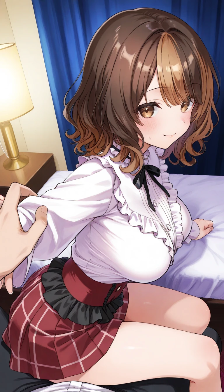 ((Tabletop, Highest quality, High resolution, Hmph, Pixel perfect, Depth of written boundary, 4K, )), One Girl, alone, , Beautiful Anime Girls, Beautiful art style, close, View your viewers, Perfect body,((((maid,)))),(((spread legs, sitthing,bitch,,bedroom,sensual pose,garter straps,breasts blowjob,looking at viewer,masturbation,huge nipples,pink pussy,stockings,smail,spread pussy,pubic hair))) ((nsfw, Nude, topless,show off nipple,highest quality,aroused,beautiful busty,beautiful pussy, masterpiece, High resolution,crotch grab)) ((isshiki iroha)), short hair, Large Breasts, Apply blush all over the face, Open your mouth, Large Breasts, Nipples,, Blushing, breathe, Sweat, Take off, Browsing Caution,Beautiful woman, cute, masterpiece, Very detailed and delicate,Very nice and beautiful,Semen on tongue,Blowjob,Blushed