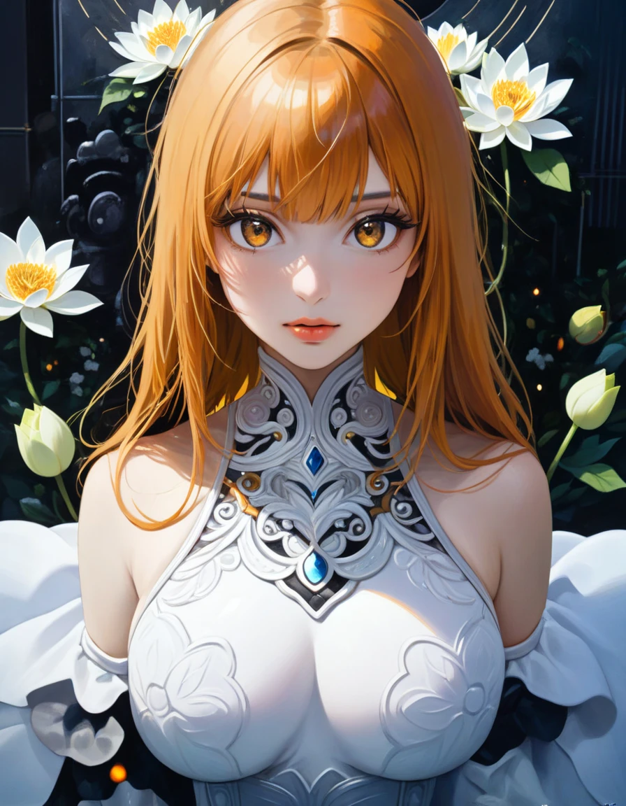 score_8_up, score_7_up, source_anime,medium breasts, purple eyes, shidou irina, orange hair, long hair, twintails, detailed anime eyes ,
BREAK (dress, green dress, two-tone dress, white dress, sleeveless, sleeveless dress, gloves, elbow gloves, white gloves, armlet, jewelry, cleavage cutout, belt, short dress, thighhighs, white thighhighs, bare shoulders, cleavage:1.2),
BREAK sitting,
BREAK (masterpiece:1.2), best quality, high resolution, unity 8k wallpaper, (illustration:0.8), (beautiful detailed eyes:1.6), extremely detailed face, perfect lighting, extremely detailed CG, (perfect hands, perfect anatomy),perfect face,