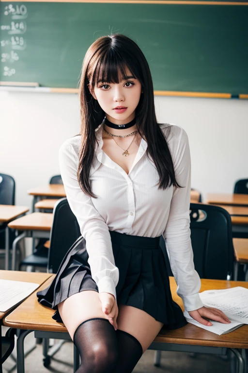 (((32k,high detal,high-detail、masterpiece,Attention to detail,full body Esbian,独奏))),Raw photo & realistic atmosphere,beautiful dark blue eyes,Detailed mouth,Glossy lips,Detailed eyebrows,Soft white skin that shines with every detail,Eyes drawn in detail、azure eyes,Very beautiful eyes,Detailed lips、Very beautiful face,Very well-formed face、Lifelike face,shiny beautiful lips, Realistic Young Gravure Idol, very beautiful school girl, ,Moderately beautiful, Young Sensual Gravure Idol, Young Gravure Idol, Beautiful, Cute and sexy16 year old schoolgirl,Wet,with a flushed face,Incredibly beautiful1Girls aged 6,short-cut,Brown shiny hair,Hair is wet,(M-shaped legs spreading in classroom,Lorena beautiful 16 year old schoolgirl,The skirt is flipped up,Lace panties are visible:1.7),(Beautiful fece,Looking at the camera:1.6),(The front of the black schoolgirl uniform is languidly open,darkness,Very dark,Pitch-black classroom with no lights on,Illuminate the subject with a flashlight,spot light:1.6),(Sexy body,well-shaped breasts,,Immature body, I'm anxious and about to cry,Moist eyes,cold smile,The glaring face is also beautiful:1.5),(Uniforms are torn to tatters,Sexy exposure,Detailed clean fingers,Correct hand,Front exposed,squatting and leaning forward:1.8)