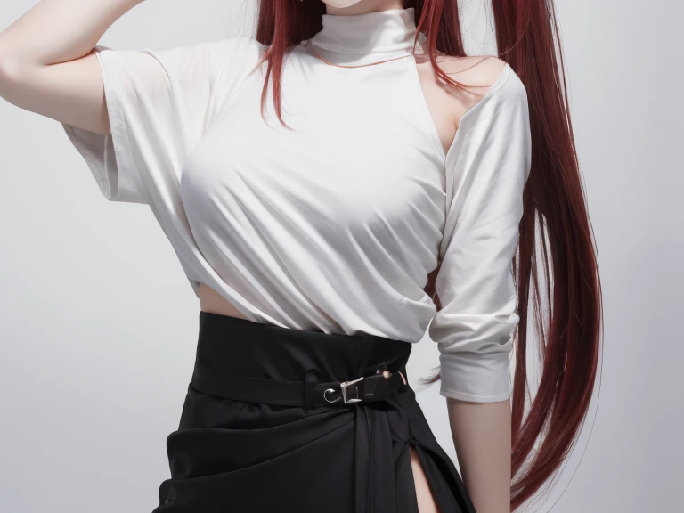 ((masterpiece)), (best quality), official art, extremely detailed CG, unity 8k wallpaper, ultra detailed, highly detailed, detailed background, vivid color,
shikimorisan, pink hair, long hair, blue eyes, hair between eyes, bangs,
black sweater, turtleneck sweater, sleeveless, necklace, skirt, pleated skirt, black skirt, black belt, high heels,
2girls, multiple girls, same face, same clothe, glaring, rivals, breast press, from side, looking at another, hand on hip, symmetrical docking,
<lora:shikimorisanv3:0.75>