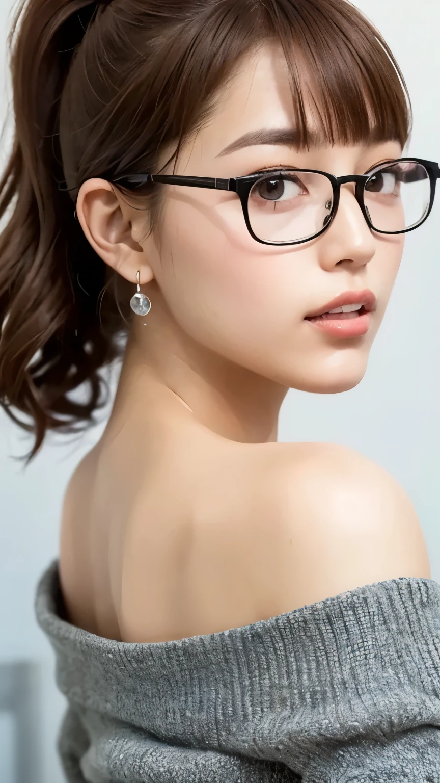 (8k, RAW Photos, highest quality, masterpiece: 1.2), Super detailed, Super Resolution, (Genuine, Genuine photos: 1.37), Portraiture, High-resolution RAW color photos, Professional photos, とても細かくて美Shii, Very detailed, 8k wallpaper, Amazing details, Large file size, Official Art, Very detailed CG Unity 8k wallpaper, Very detailed beautiful girls, Very detailed faces, Very detailed目, Very detailed肌, Very elaborate fingers, Very detailed鼻, Very sophisticated mouth, Perfect Anatomy, Detailed Background, Detailed clothing, One Girl, (20:1.2), 20th Generation, cute Girl, Realistic body, , White skin, Glowing Skin, The body is slim, Black Hair, short hair, (Blunt bangs: 1.2), cute, like々Shii, かわいらShii顔, Realistic Face, Delicate eyes, Sale Eyes, ( (Stylish winter clothes)), ((superior)), ((((short hair、Black-rimmed glasses)))), Earrings, Looking at the camera, Cowboy Shot, Look forward, Standing posture, Contrasting, Dynamic Lighting, C cup breasts,