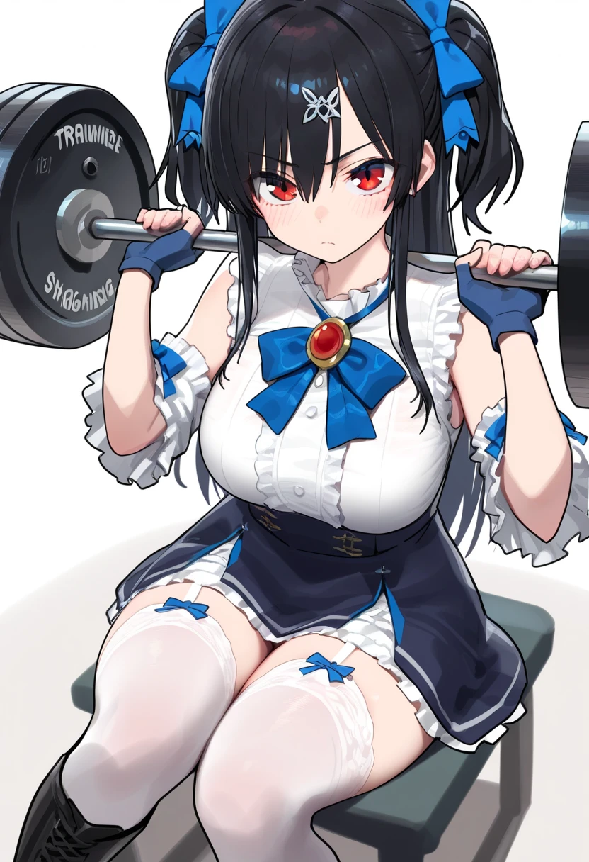 highest quality、High resolution、detailed background、cute hairstyle、sexy sailor suit、not wearing underwear、mini skirt、underboob、underboobが見える、underboobを強調する、emphasize big breasts、sexual expression、camel toe、squat down、looking at me with a troubled face
