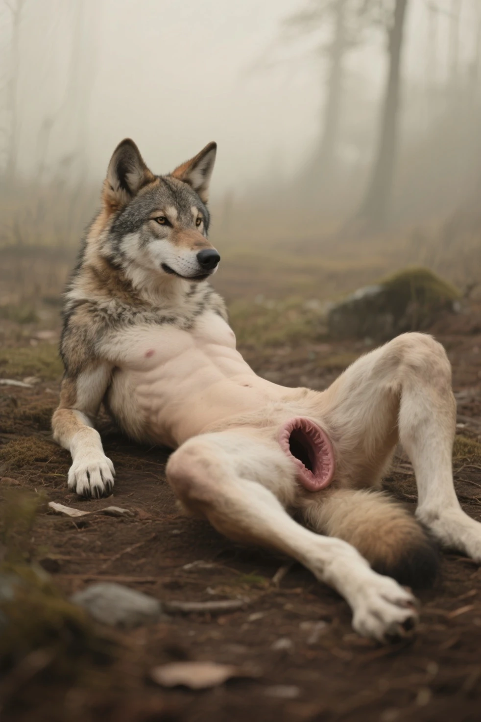 male, white fox, (furry body,)all body, high quality, realistic, muscular, massive, shrine, sacred, red tattoo, furry, masterpiece, full nude, cunt, vagina, huge squirt, orgasm, spread legs, spread cunt, spread vagina, divine,