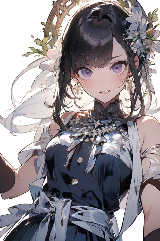 masterpiece, best quality, 1girl, nilou_genshin, default_dress, navel, headdress EasyNegative, extra fingers, fewer fingers