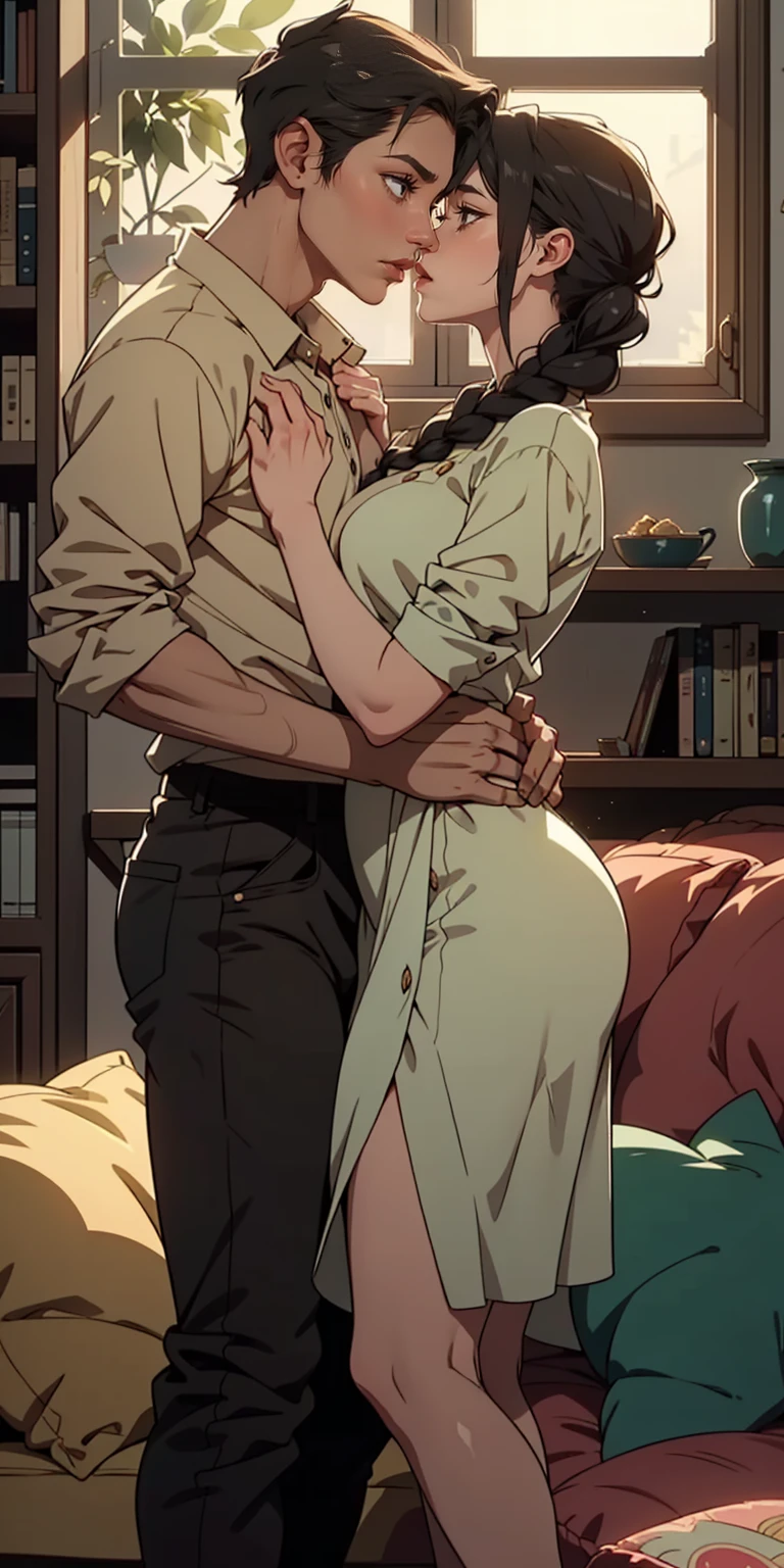 (POV missionary:1.2), (husband and wife:1.4), (nsfw), (incest mating:1.4), (intense Sex:1.4), hetero,sex,vaginal, (insert penis:1.2), spread legs, m-legs, lying on back at tatami, (covering face), (1 bald man, fat man), (man leaning on woman), (1grandma. 50 years old, old face:1.1), (droopy eyes:1.2), (Plump body:1.2), (sagging breasts, long breasts, Wide-set breasts, Low breasts), (Large breasts:1.2), (Large buttocks:1.2), (large brown alreola:1.2), (Dark hair, extra long hair, straight hair, Forehead), ambient lighting, tatami room, washitsu, white juban, japanease traditional robe, (open clothes:1.3), (completely nude:1.2), (exposed breasts:1.3), (off shoulder:1.2), (anime style:0.5), (erotic), drooling, (steaming body:0.8), (sexial face), (sweaty:1.2), (wet body:0.8), wince,(orgasm:1.5), (manga storyboad:1.3), (manga multiple views:1.3), (motion lines:1.2), (motion effect:1.2). tembling effect, (best quality, amazing quality, very aesthetic, absurdres, hyperdetailed)