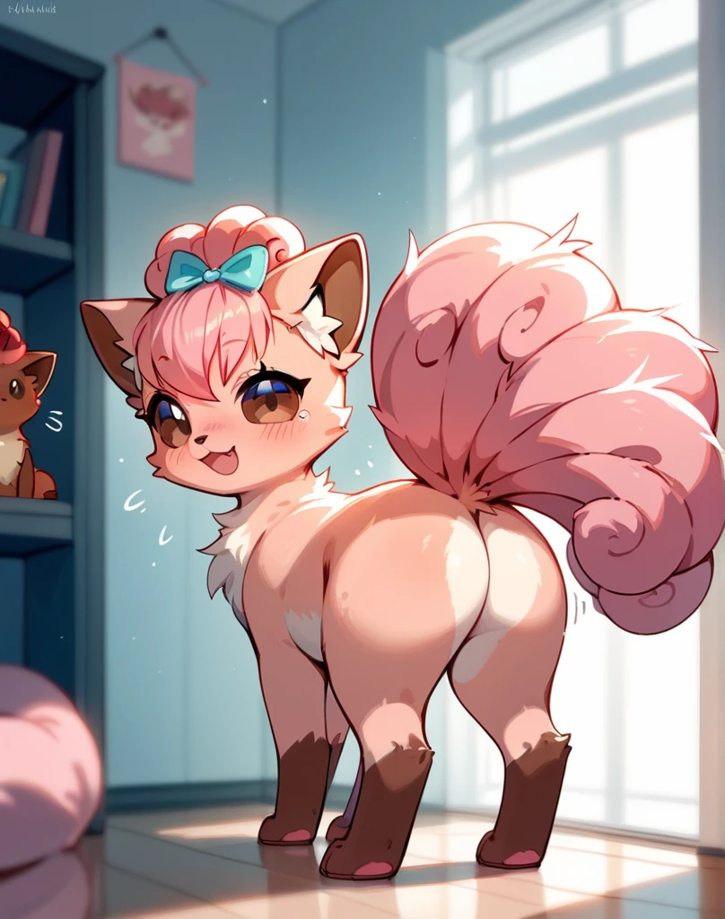 chibi, vaginale,  (Animal genitalia), ((Show rear)), [anus], feral, anatomically correct, cute