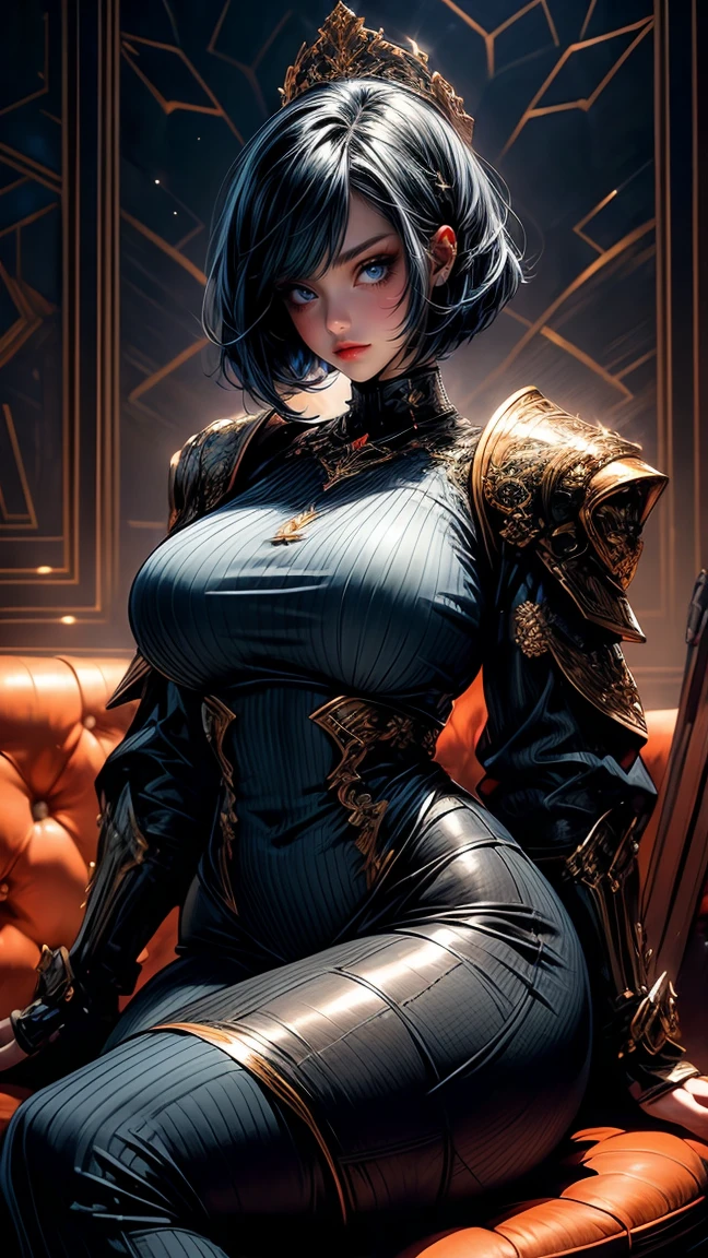 ((masterpiece)),(((bestquality))),((ultra-detailed)), ((beautiful detailed sky)), ((cinematic lighting)), depth of field, (beautiful detailed girl),detailed lighting,(beautiful detailed eyes), large breast, erotic, sexy, cleavage, bare thigh, armpit, euladef,eularnd