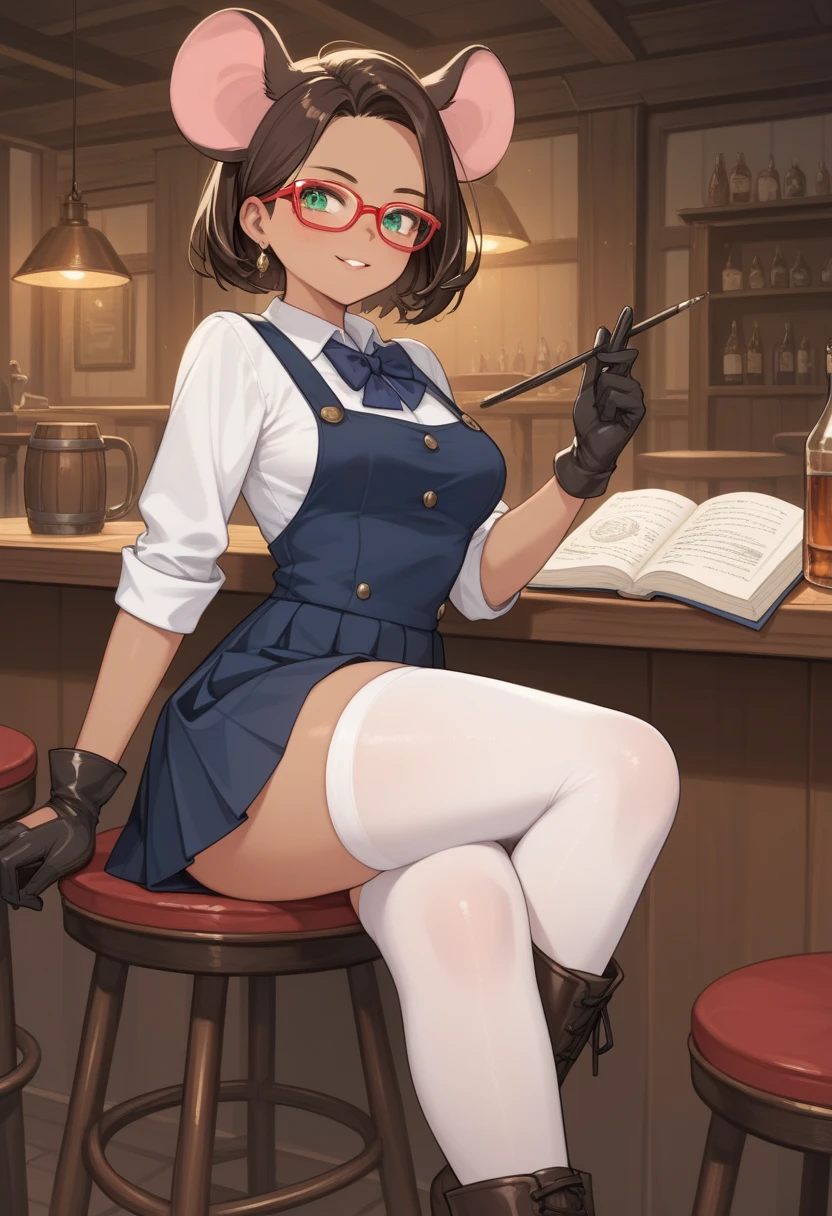 score_9, score_8_up,score_7_up,1girl,looking at viewer,sitting on chair,crossed legs,(smug:0.8),closed mouth,
<lora:anzaimiyako_ponyXLV6:0.7>,cgam,red hair,short hair,thick eyebrows,blue eyes,hairclip,front view,
brown cape,brown skirt,brown footwear,bandaid on knee,white gloves,(((detective office)))