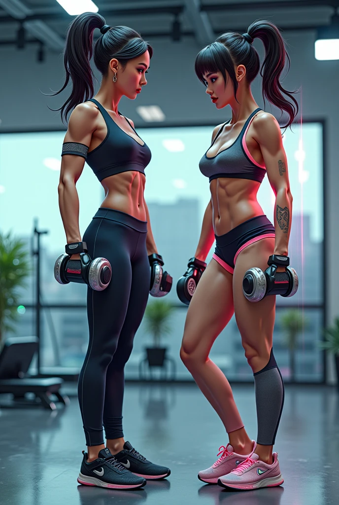 ((perfect anatomy:1.2,realistic:1.5,RAW Photography:1.5,masterpiece、highest quality、Ultra - High resolution、High resolution、Highly detailed CG、8K)),cowboy shot,1 female,solo、18 year old beauty,Japanese,((beautiful detailed face and eyes:1.3,gorgeous eyes:1.3,black eyes)),brown hair,short bob hair,straight hair,bangs,blush,shy:1.5,Heavy breathing、open mouth,((medium breasts,slender body,small head:1.3,skinny)),(brown skin:1.5),(gleaming skin,oily skin,shiny skin,sweat:1.6),((Black sports bra、Black sports shorts、Stuffy crotch:1.5,navel,black sports socks、Black sneakers),protruding nipples and labia majora、squatting,spread legs:1.5,Athletics Stadium、((no panties:1.5)), ((side view:1.4))