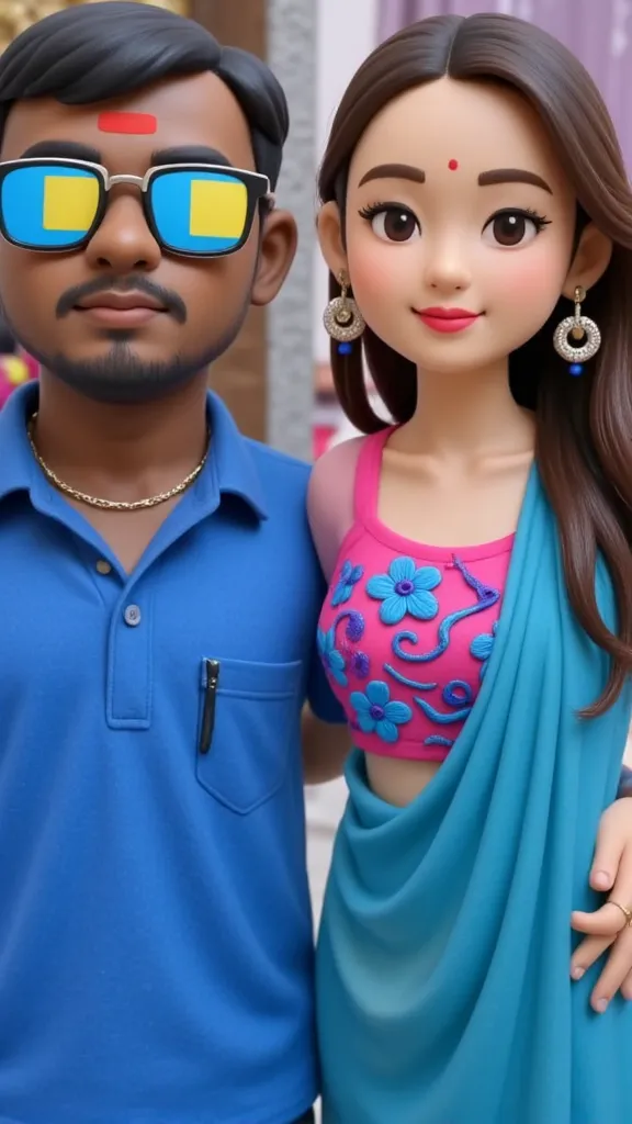 Change background change dress and realistic look