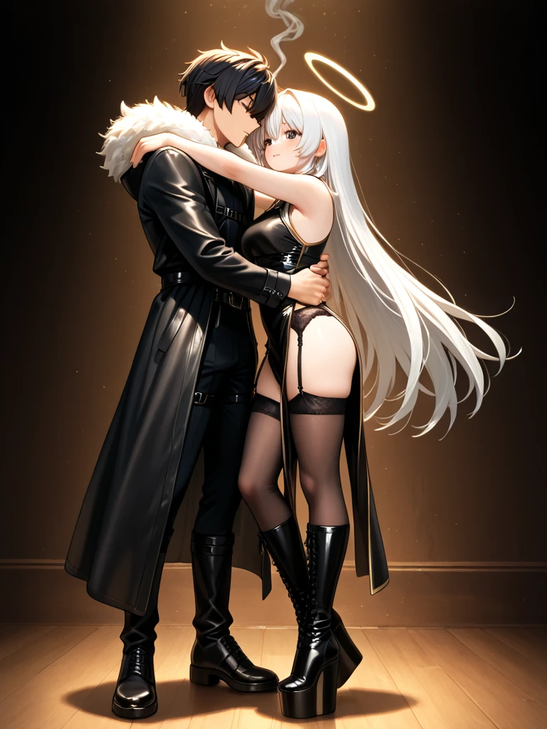 The demon king has a harem (shadow falls on his eyes)