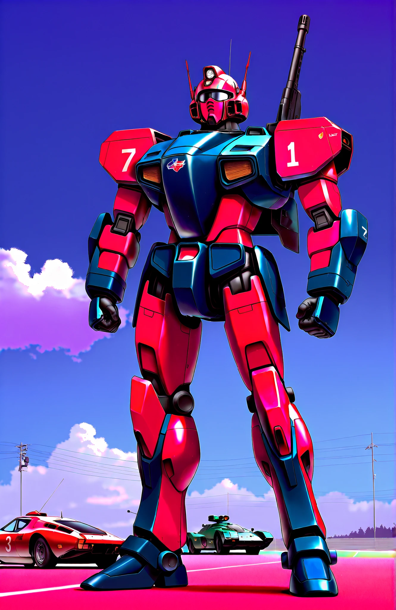 (((highest quality、first-class、masterpiece、8k、Ultra-precision、Normal hand、Normal finger、Highest)))、Mazinger Z、The total length is 18m、Weight 20t、A castle of black iron towering into the sky、Super Robot、Rocket Punch、Brest Fire、Jet Sclander、Photon Power Beam、Jet Pilder、Pilder On、Great Mazinger、Mazinkaiser、Mazinger Zero、Majin Emperor G