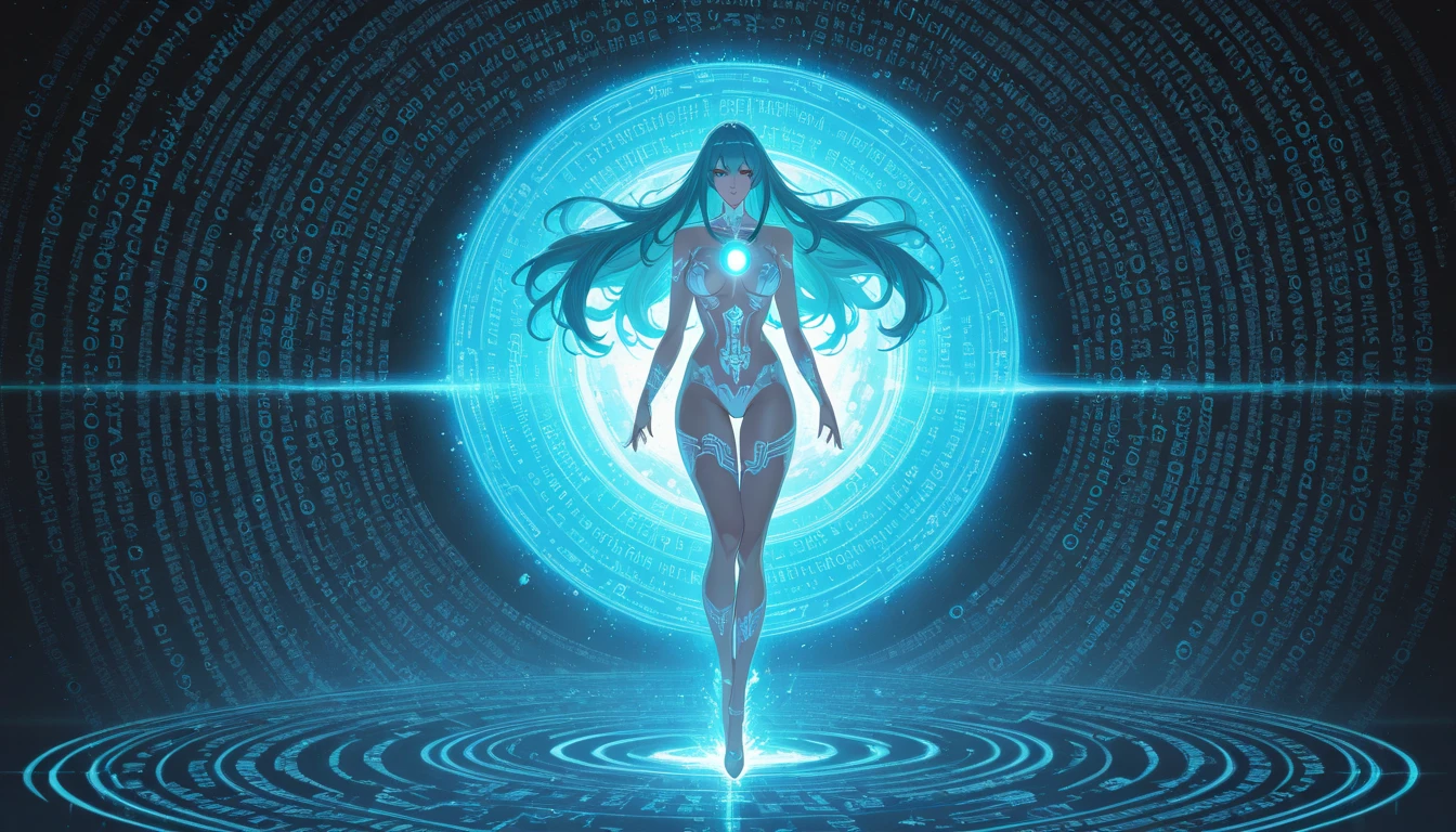 a close up of a person with a red hair and a maya body, a still of an ethereal, unsettling image, female image in shadow, white glowing aura, ghostly form, anthropomorphic silhouette, fractal human silhouette, mysterious figure, symmetrical fullbody rendering, eerie person silhouette, ghostly figure, ultra ambient occlusion, single silhouette figure
