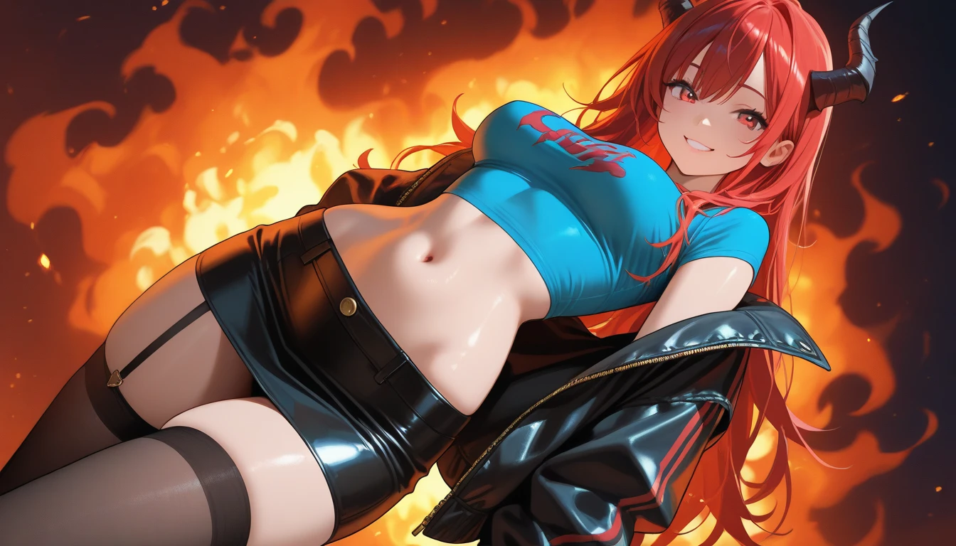1adult girl,wearing only bra and pants, ultra instinct power,holding Ruyi Jingu Bang and point to the viewer,angry expression,long super syain hair,flame color scary eyes, riding cloud,absurdres,high res, masterpiece,looking at viewer