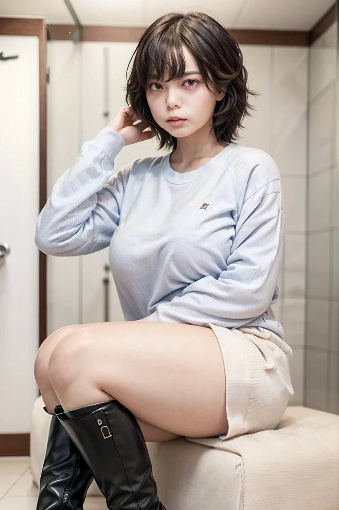 realisitic、top-quality、crisp photos、((teenager bedroom、Foul-smelling bedroom、Littered with filth、bedroom full of feces、a lot of poop and feces、The dirtiest bedroom))、bedsheets are smeared with turd、((beautiful a girl、Constricted waist、Neat face、Most beautiful face、Elaborate face、wearing a hijab、Refreshing look、Pleasant look、Happy expression、Joy covered in filth、Glad to get dirty))、(white tshirt、hijab)、((long and beautiful legs are dirty、Lying face down on filth、Girl with beautiful ass、Scoop out filth with both hands、Beautiful girl's jeans is covered in poop、The joy of lying in dirty poop))、(((I want to smear filth all over my body.、Your jeans is soiled with a large amount of poop、full body muddy、Beautiful girl burying her face in filth、Beautiful lying on a pile of dirty mud、Super large amount of dirty poop、Dirty feces)))