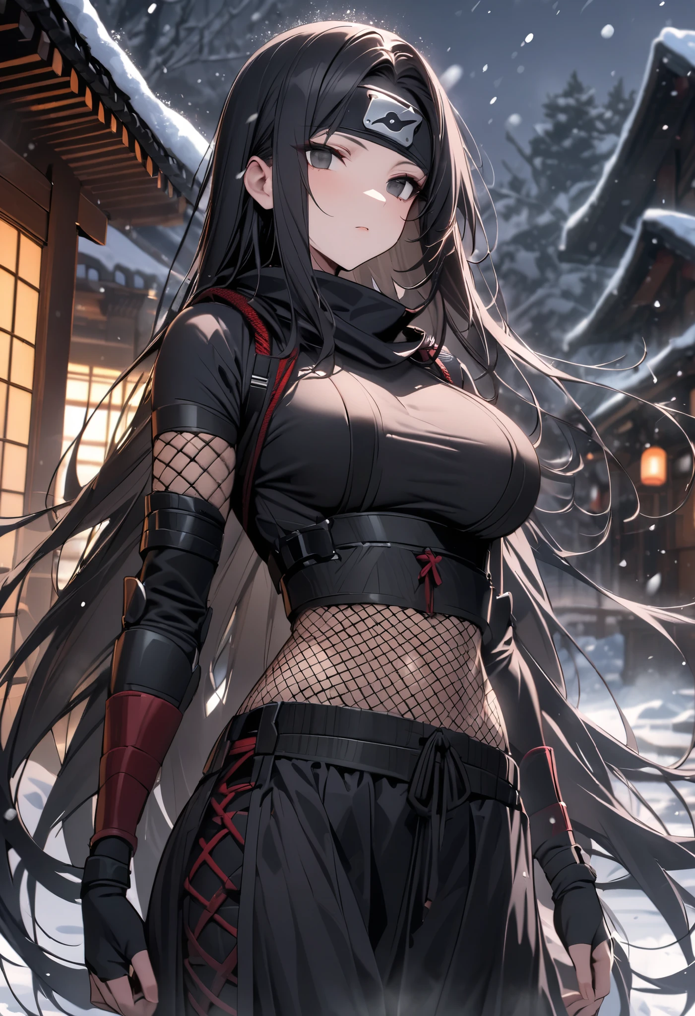 mature woman, 1 girl, (masterpiece, best quality, very detailed), sharp focus, detailed face, face focus, focus on face, very detailed eyes, long black cyclamen hair, (cyclamen highlights: 1,3), braid, side bottom braid, cyclamen red eyes, (sparkling eyes: 1,2), long eyelashes, (strong blush: 1,2), delicate makeup, ((black leather strappy body-hugging femdom top and pants, straps, bare shoulders, cleavage)), Cross earring, ear piercing, cinematic lighting, edge lightning, shading, dynamic angle, sharp image, perfect quality, evil smiling, walking in a graveyard, bats, horror theme, scary, vampire, horror background, perfectly crafted background. warm summer evening, bloody background,