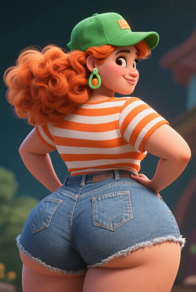 <lora:Shelby:1> bright and sunny day anatomically correct, masterpiece, best high quality, ultra details, realistic, RAW Photo, perfect anatomy, 4k, 8k, quality lighting, detailed hands, detailed eyes, (solo), full figured, human, woman, Shelby, ginger hair, white shirt, black pants, white skin, nervous smile, looking at viewer <lora:add_detail:1>, bouffant hair, tan