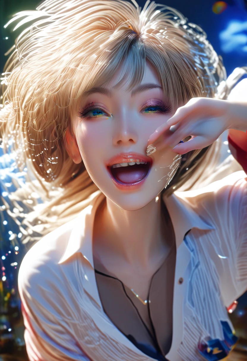 Realistic:1.8、sweating、It has been violated、confusion、Obscene、Drenched in sweat、blonde、Italian、Highest quality、1 girl、,Glowing Skin、Realistic、Perfect body、super high quality、Ultra-high Realistic image quality、Japanese、(Off-the-shoulder short length floral pattern kimono:1.6)、(Cleavage:1.5)、Tight waist、(blonde:1.3)、(Blurred Background)、(Grin)、、blue eyes、blonde、Tattoos all over the body、short hair、Hair tied up、Full body photo、Sexy Face、short hair、 A look of complete lust、(((masterpiece)))、((Highest quality))、((超Realistic))、成熟したwoman、成熟したwoman、perspective、Very detailed、The perfect temptation、Best image quality、Fine-grained image quality、beautiful、European, woman, French, woman Italian, Italian, smile、blue eyes、jewelry, blue eyes, Realistic, High resolution, Soft Light,Hip Up, Glowing Skin, (Detailed face),tattoo, jewelry, , night, blonde, Wavy Hair,attractive appearance, smile, Perfect Style, Perfect balance,(((((Bukkake)))))