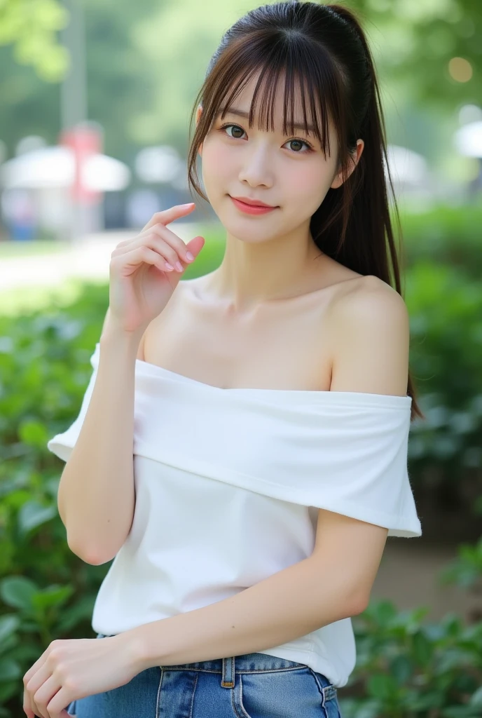 (Highest quality,8K quality,masterpiece:1.3),(Ultra-high resolution,Realistic:1.4,Live Shooting),(Very detailed,Caustics),(Ultra-Realistic Capture,(((dinner))),Beautiful and detailed skin),19 years old,Beautiful Japanese, Medium Hair, Asymmetrical bangs, Brown Hair, I'm looking at the camera with a smile on my face,Soft Light,A ray of light shining from above,Natural light,((Summer Dresses)),(((One female))),Night view,French cuisine