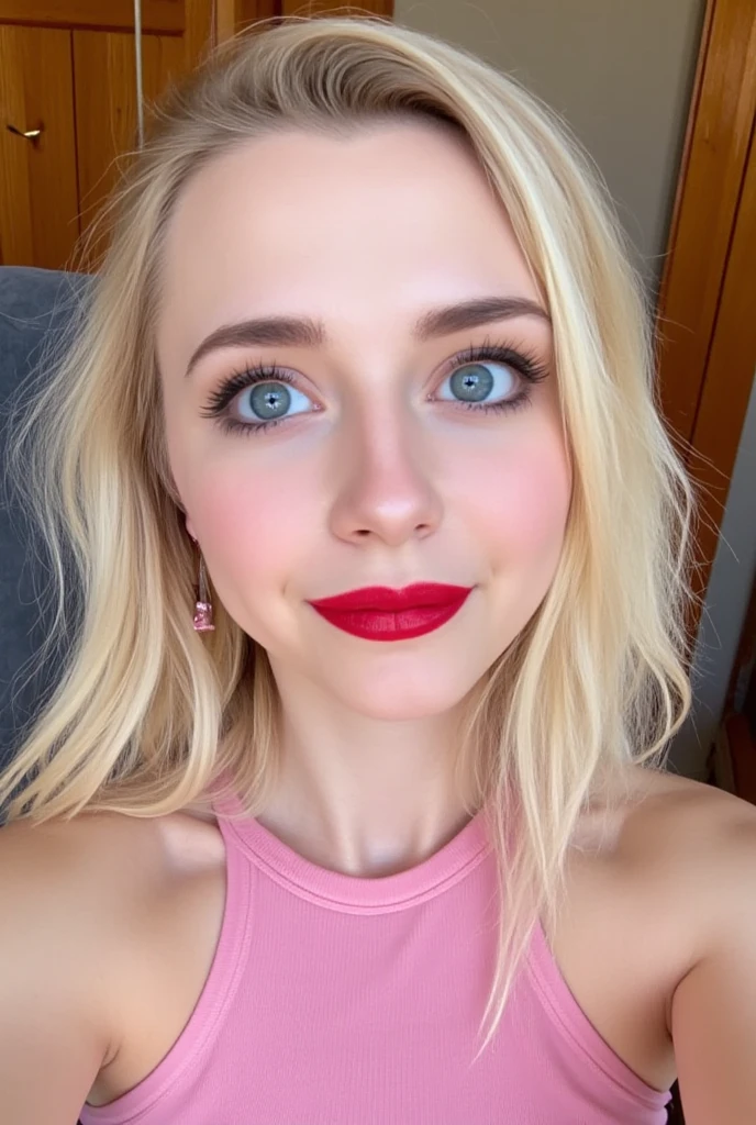 Put on red lipstick