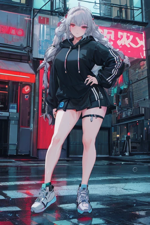 (Tabletop ,Highest quality,Very detailed), 1. Cute and innocent girl,(Street fashion :1.2),(Hooded parka,Short length:1.2),(cap with logo),(Sporting goods,leggings:1.2),belly button,Stomach,Graffiti wall,Fine and beautiful eyes, Perfect Anatomy , Five perfect fingers,wonderful, Ultra-fine illustrations