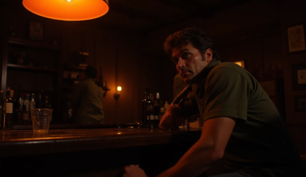 a fight seen in a bar with an iranian bar man in Devon England