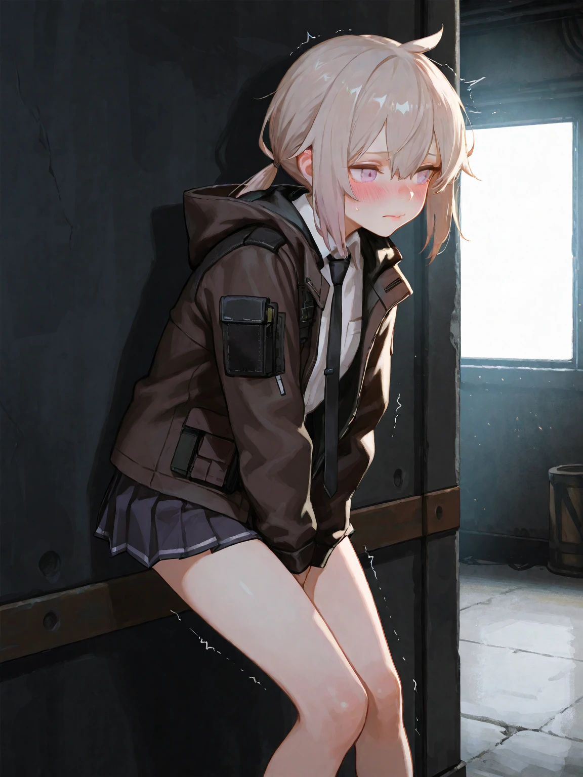 nsfw,(((masterpiece))), best quality, 16k, 32k, close up, (((1girl ,girl spread legs))),(girl with Pea Coat),(ultra cute face, nose blush, perfect eyes),(Pea Coat,tiny),(((girl,embarrassed,pleasant sensation))), Round back, real pussy,
Homemade Country Dress, No panties,
Plain, long-sleeved dress in muted colors,
Utilize affordable, sturdy fabrics like cotton,
Basic silhouette for ease of movement,
Handmade apron for practicality and style,
Leg warmers made from old socks or knit scraps,
These accessories add a touch of charm,
Sturdy ankle boots or clogs for daily chores,
Focus on durability and comfort,
Boots can be laced up or have simple detailing,