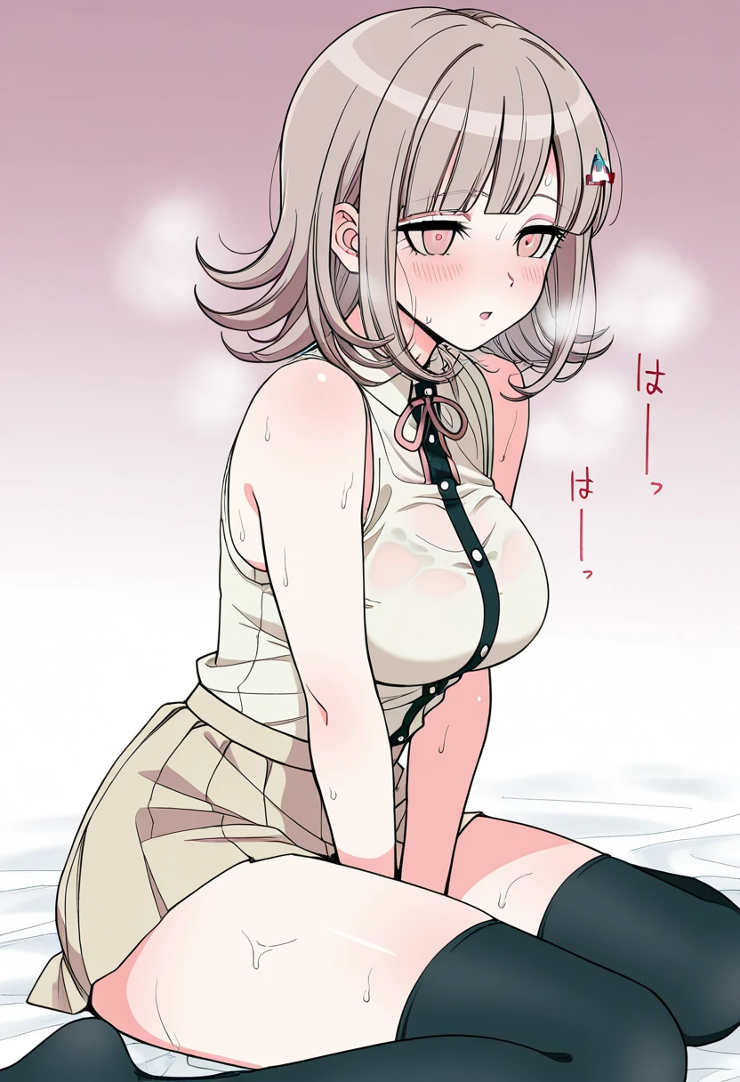 Small nipples、Depiction of cowgirl sex、Embarrassed face、Beautiful cracked、The cock is inserted into the pussy