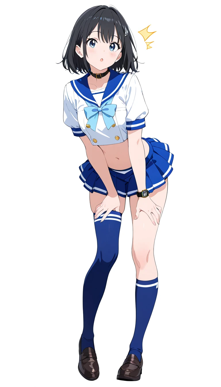 anime girl with a red apple in her hand, asuka suit under clothes!, realistic schoolgirl, sailor uniform, hyperrealistic schoolgirl, a hyperrealistic schoolgirl, nagatoro, ikki tousen, magical school student uniform, is wearing a swimsuit, realistic bikini, shinkai makoto, azur lane style, open v chest clothes