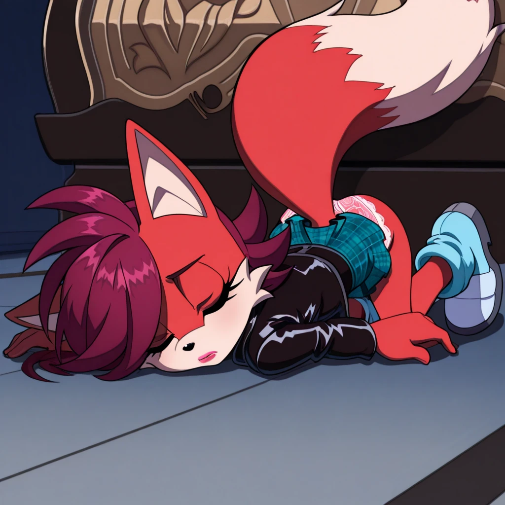 score_9, score_8_up, score_7_up, score_6_up, zPDXL2, grimm \(hollow knight\), vampire, bat, 1boy, cute face, detailed eyes, anthro, thick ass, black sports pants, blue large hoodie, red sports gloves, sneakers, highlight thighs, highlight buttocks, background, femboy, near the window, landscape, near an armchair, pov, looking to the camera, portrait of the face