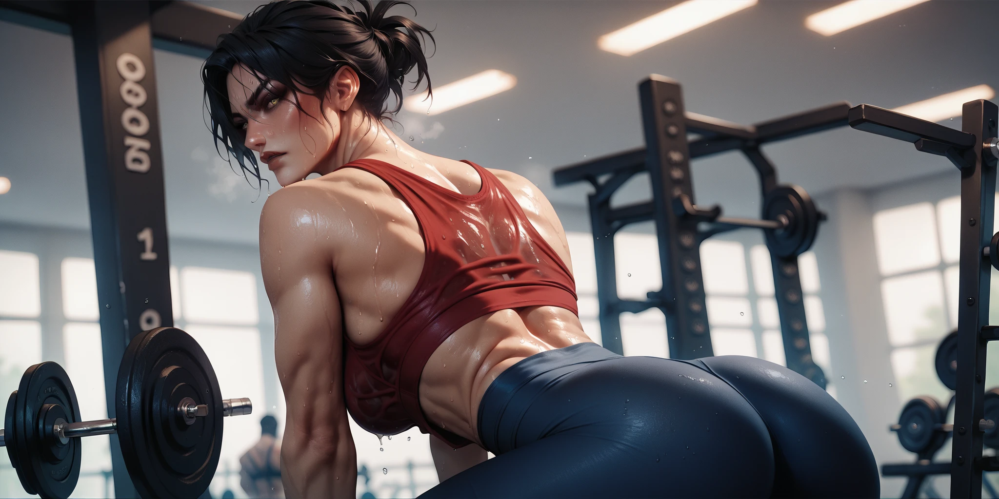 An athlete visualizing their goals and training with discipline