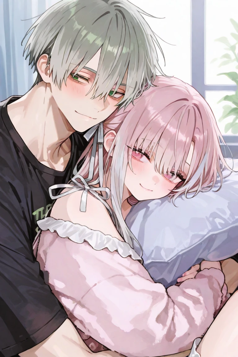 Short girl and muscular black guy, Oversized plain t-shirt、No underwear、slender、Slender、Thin limbs、Small face, Black Hair、pixie short hair、
, , (Wicked Smile:1.2), Off the shoulder, Short sleeve, Sunburn, Saucy, blush,steam,sweat,Vulgarity、
(A naked macho middle-aged man from behind、Hug a girl:1.3),
An absurd solution, Very detailed, Highest quality, Cute illustrationasterpiece、1. 、1 guy,