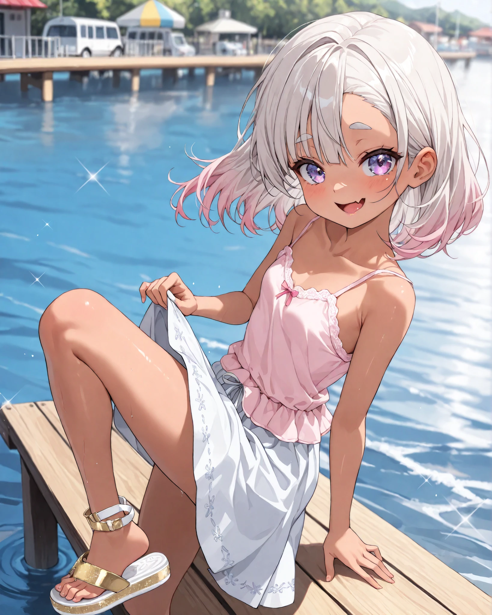 Best Quality, (cute petit girl:1.3), flat chest,Beautiful pink eyes、Lori、(Cuteness beyond limits),(bend knee),lovely thighs,is crying、(White underwear:1.3)、Hentai Pose、a sailor suit、BDSM、Bondage Girl、crotch rope