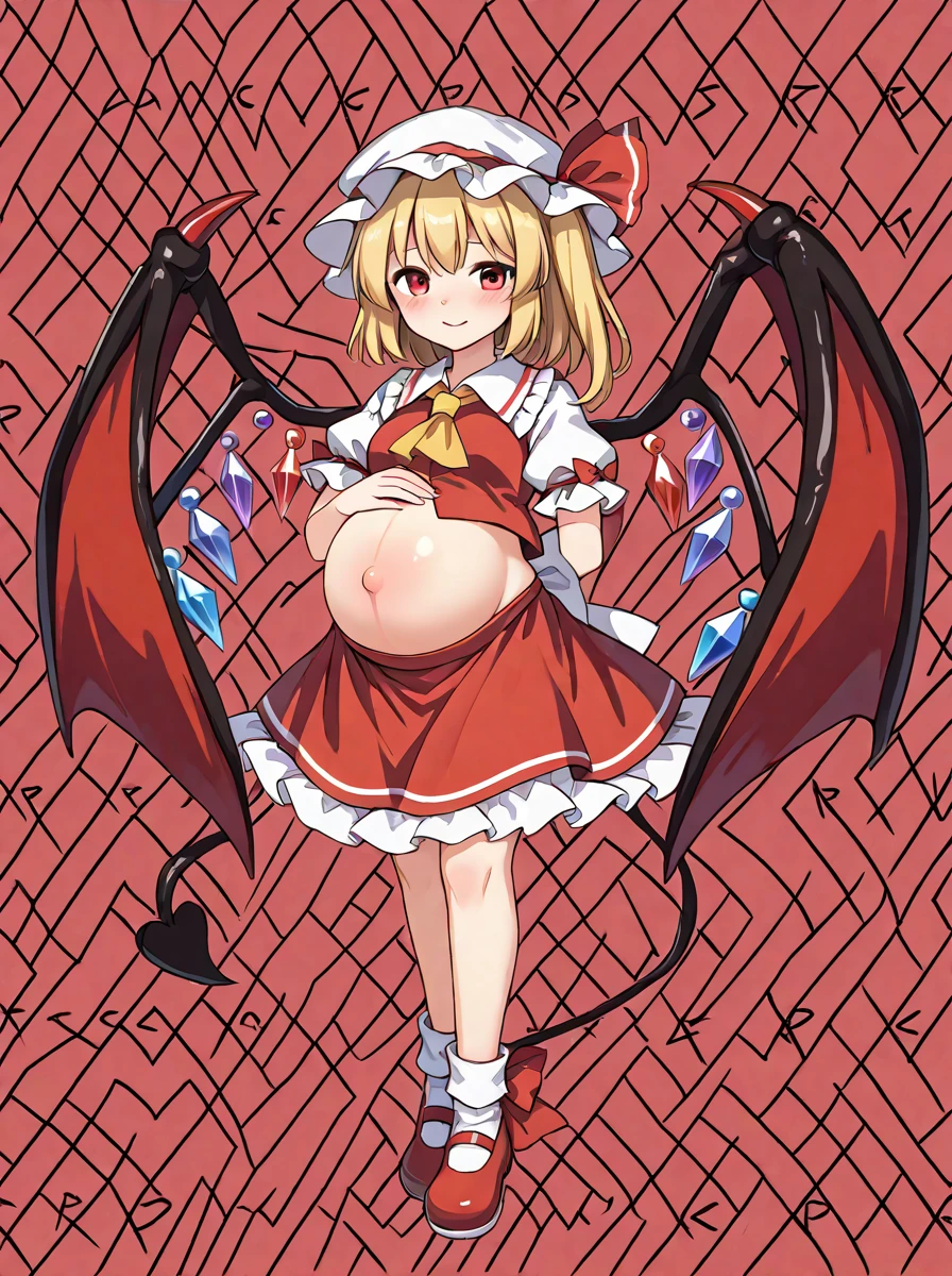 a cartoon picture of a woman in a red dress with a bow, succubus in tight short dress, she has a jiggly fat round belly, her belly is fat and round, mighty plump female sorceress, pregnant belly, cushart krenz key art feminine, oppai proportions, succubus in sundress portrait, beautiful succubus, thicc