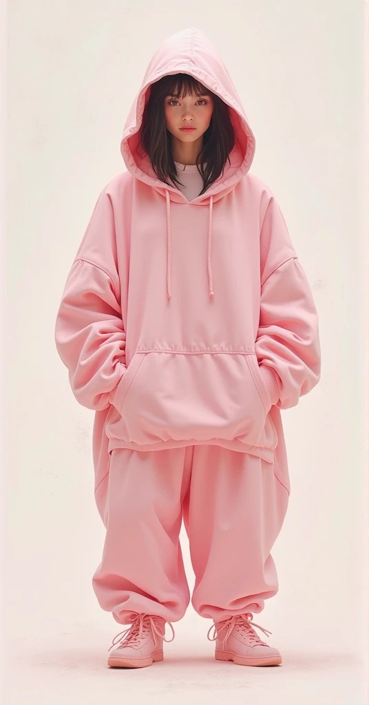 (HIJAB little girl), Skinny pink satin hijab girl naked, long red pastel hoodie (SHINY white SKIN), SADNESS , teddy bear 