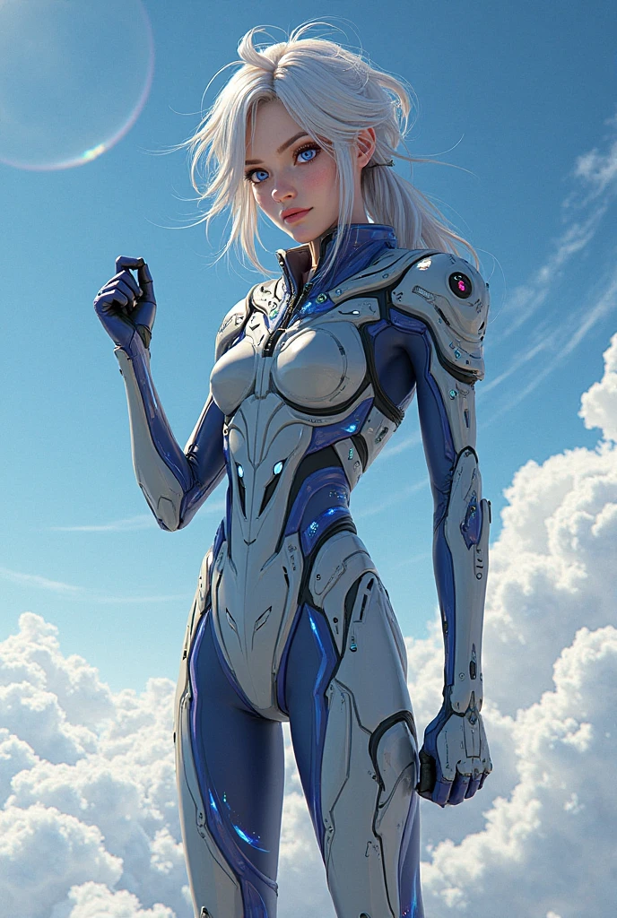 (best quality:1.33), (masterpiece:1.42),(semi realistic:1.3), (detailed:1.15),(film grain, skin details, 4k:1), Dappled Light, analog style (look at viewer) (skin texture) (film grain), (hyper realistic texture skin:1.3), cinematic light, sidelighting, ultra high res, best shadow, RAW, (Dutch angle:1.1),
1girl (flying) through clouds, (metallic wings), undercut hairstyle, soaring through the clouds, arms stretched out, silver hair, (SteelHeartQuiron character), (silver metallic short hair), (Sorayama Style:1.2), chrome armor, shiny costume, chrome hair, gopro, action shot, flying, dynamic action, beautiful facial features, pretty lips, (Point-of-view shot), art by todd mcfarlane, trending on deviant art, <lyco:quiron_SteelHeart_V3Lycoris:0.97>