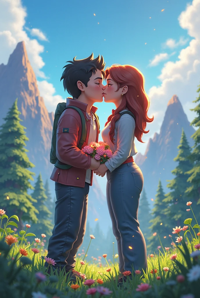 Dipper and mabel kissing