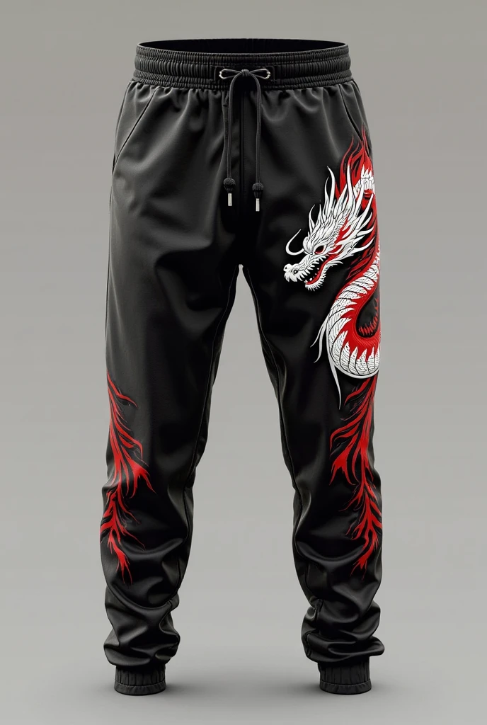football shorts with a dragon design, that it remains with enough color and the colors that are included are white, black and grey but that plays with colours