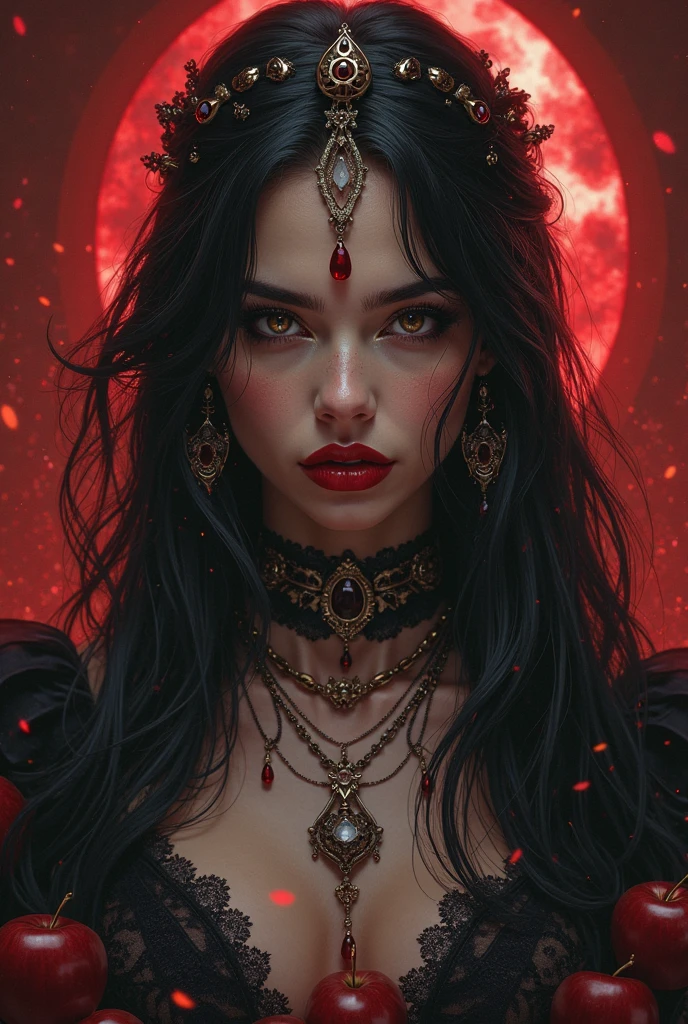 ((masterpiece:1.4 best quality:1.2))Zombie, black hair, psychedelic, spiral, vintage horror, dreadlocks, skulls, artwork portrait, adam hughes.