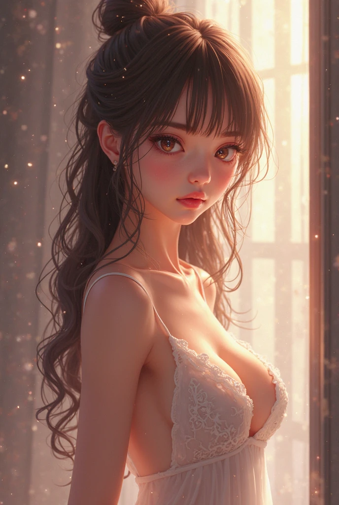 {{{{{3,318 trillion pixels high resolution, nsfw, Realistic scenery and lovely Japanese girl who is sexual smiling as her nudity in a romantic Cylindrical crystal herbarium filled with flower oil, thicken the lips look pretty, Boobs are fluffy and bouncy, Tits that get rounder bigger her deep tight cleavage}}}}}, {{{{{detail of The sexual smiling face of a neat and cheerful girl loved by everyone, Her nipples and romantic deep sexual smiling Inside a herbarium soaked in female hormones oil depicted in detail, A detailed her repeatedly drastic Orgasms that make the uterus tremble}}}}},{{{{{The hormones in the herbarium cause the innocent girl to flush her face remains a girl only her body changes rapidly tits swelled up to P-cup tits form two beautiful mountains revealing a tight cleavage, A neat girl who traces her crotch with her fingertips and with a moan experiences her first climax and innocent Masturbation that traces the sexual zone, It's too cute and innocent to see her go into her own world nipples out sexual smiling and Masturbation that traces the sexual zone as she climaxes over and over again, magical in a romantic Cylindrical crystal herbarium filled with female hormones, All the sexiness that's amplified inside her makes her smiling, Cuteness preserved forever shining in exchange for life from her, her beautiful slender underbust, slender curvy cute waistline, an lewd fetish for lips and necks and waistlines, her clearer nip line from underbust to hips, gloomy straight long wig, thick vivid lips}}}}},{{Extremely detailed}},{{{{{heroine girl's Sexually unused body with pure and innocent aura}}}}}