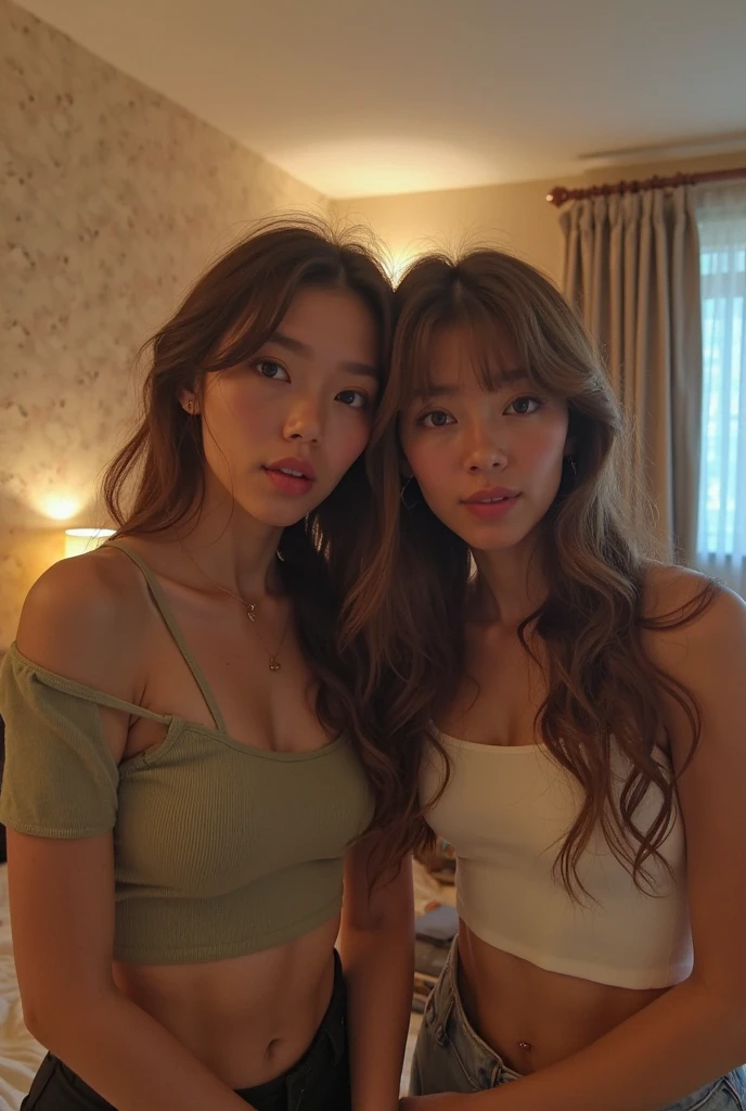 Jenny Kim, latina, face perfect, two beautiful women