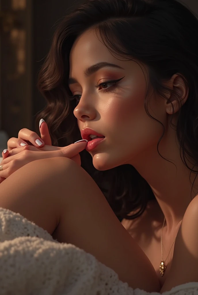 Cute  sucking it nicely 