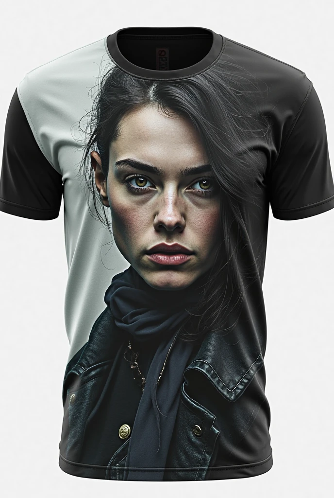 A t-shirt with style, t-shirt design, centered artwork, 2D vector, watercolor, Lara Croft Tomb Raider, white background, Adobe Illustration, Trending on Artstation, hd, 8K, intricate details, vibrant eyes, gorgeous art, masterpiece, by Rafael Albuquerque , luminosity by REMBRANDT