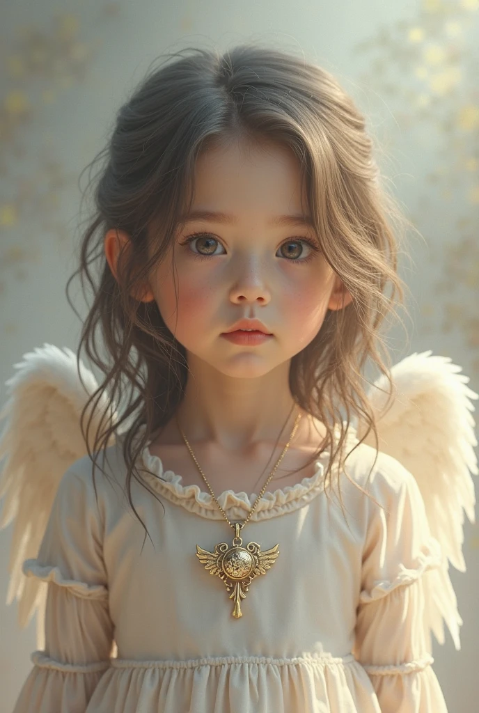 Ultra Realistic Photo, RAW photogr, 1child, Gorgeous 9 year old ??? on dark background, Angelic costumes, Gorgeous face, Normal eyes, Caricature, Detailed face --auto --s2