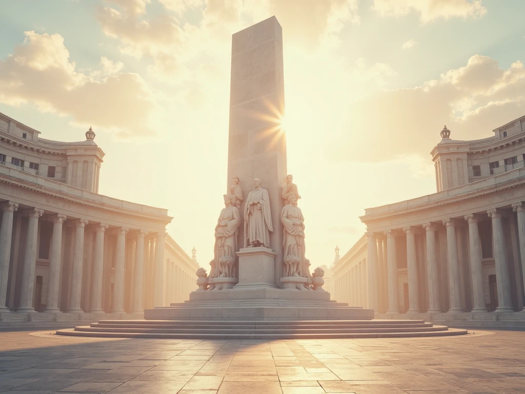 Stuart Lippincott style,God Online,in awe,Light,The sacred world,Huge futuristic statues floating around,Skysky,Awe-inspiring and peaceful,Detailed composition,Subtle geometric elements,refuge,Fresh and soft atmosphere,amber hues,Huge statue surrounded by small people,Fluid,Powerful,Small size,Yuri Shudov style,Philip McKay style,Works of masters,超詳細,HighestQuali,8K