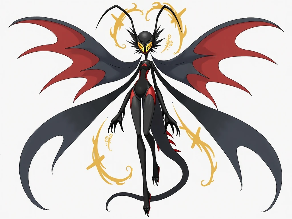 Anime character with long tail and white dress, long shot jorogumo, sil from species, charming angewoman digimon, long tentacles, long tentacles, long thin tentacles, humanoid mosquito, thin tentacles, lolth, xhenomorph, fusion of species, exo star princess, villain