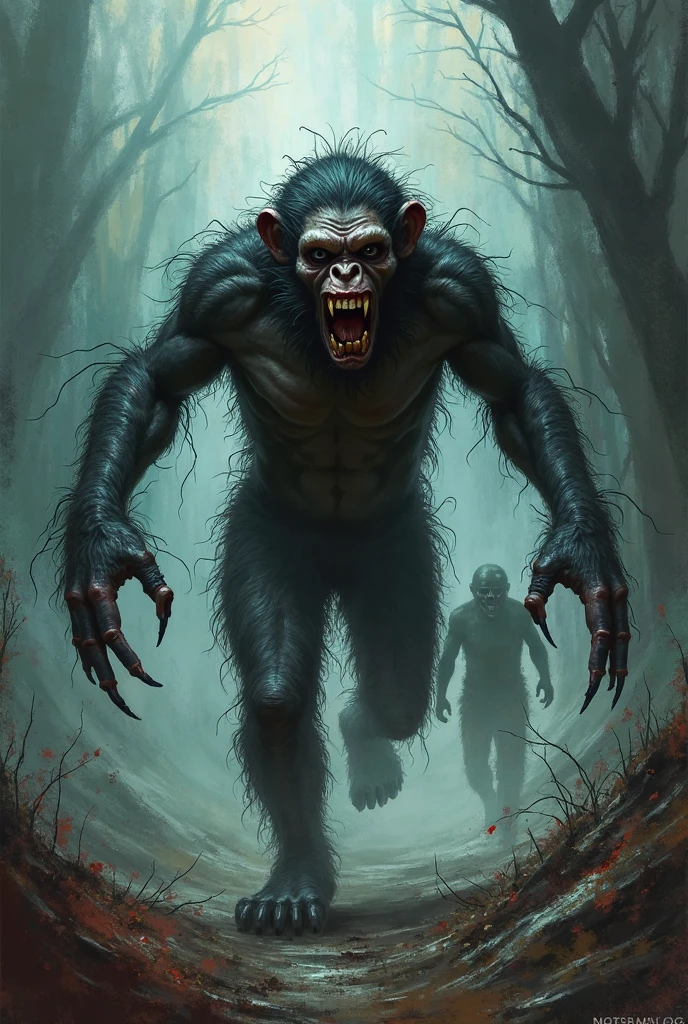 The monkey man is running after me, he has no soul or heart