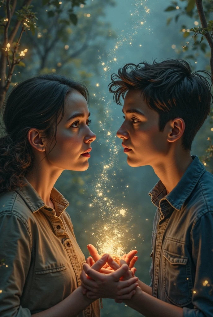 One boy 16 years, just the girl ghost together young 16 years
